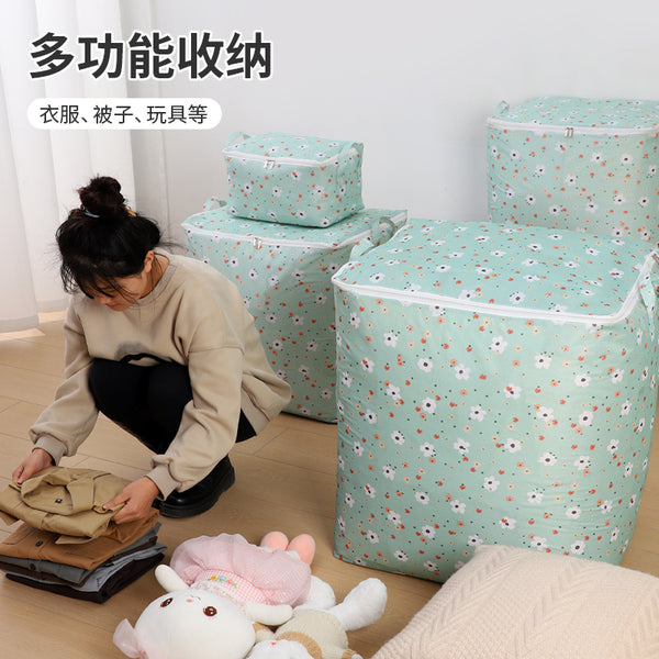 Large Big Mac Household Clothes Storage Bag Quilt Moving Bedroom Storage Bag Organizing Large Capacity Clothes Storage