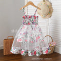 christmas new arrival children's skirt star suspender skirt holiday mesh puffy dress baby photo princess dress