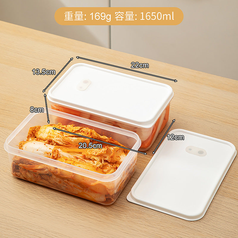 Kitchen large-capacity kimchi box sealed fresh-keeping box food-grade refrigerator special storage box with lid cold vegetable box