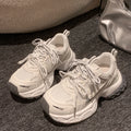 Thick sole heightened dad shoes women's 2026new arrivalspring sports casual shoes best selling petites mesh women's shoes