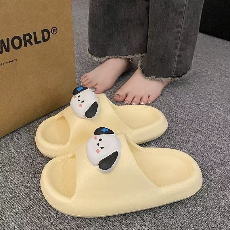 New arrivalcute cartoon slippers eva women's home thick sole shit feeling summeroutwear non-slip sandals women's slippers