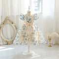 New arrival: girls' printed chiffon bowknot tutu dress - perfect for little misses! (cross-border e-commerce)