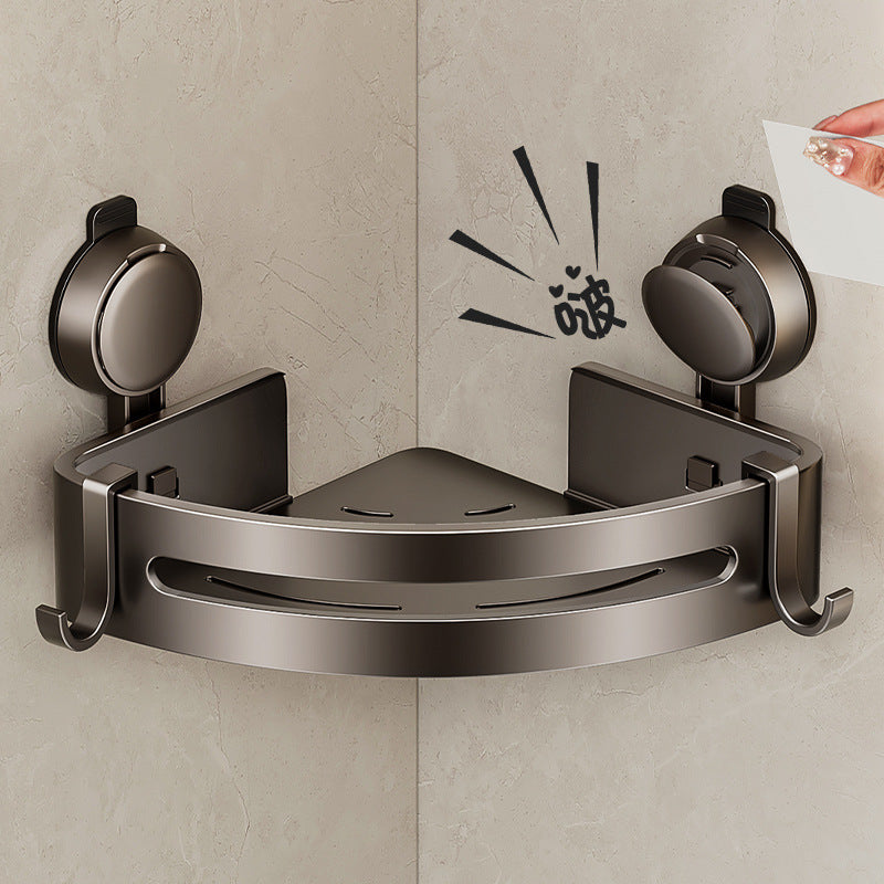 [Sample customization] Press suction cup corner rack bathroom tripod toilet corner rack storage rack