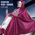 Electric vehicle motorcycle raincoat - portable, outdoor, full body, thickened, waterproof, stormproof, new one-piece cycling rain poncho