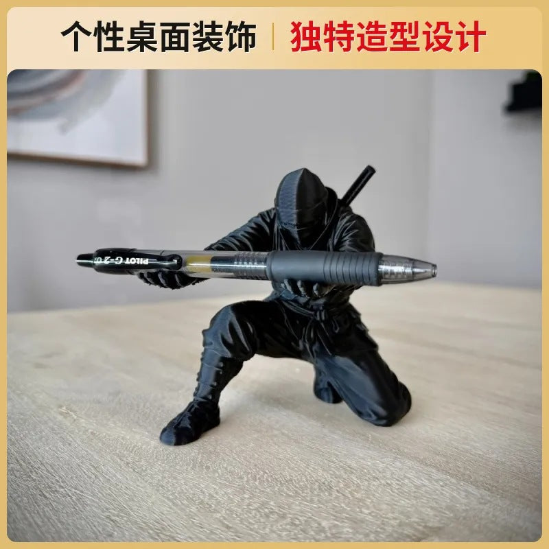 hot new product 3d printed ninja pen holder desktop storage ornaments hand-made multi-functional pen holder 3d printed ornaments