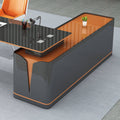 Painted boss desk office desk creative executive desk casual modern office desk medical beauty consultation table and chair set