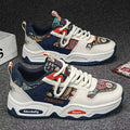 Men's winter 2025 sneakers: new thick-soled, youth-height-increasing, breathable, versatile casual canvas dad shoes - trendy style