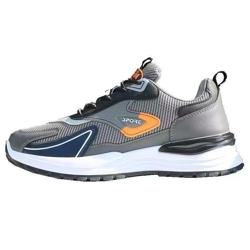 Men's athletic shoes, new spring/summer collection, breathable mesh sneakers, men's casual shoes, non-slip soft sole running shoes, chunky dad shoes for men