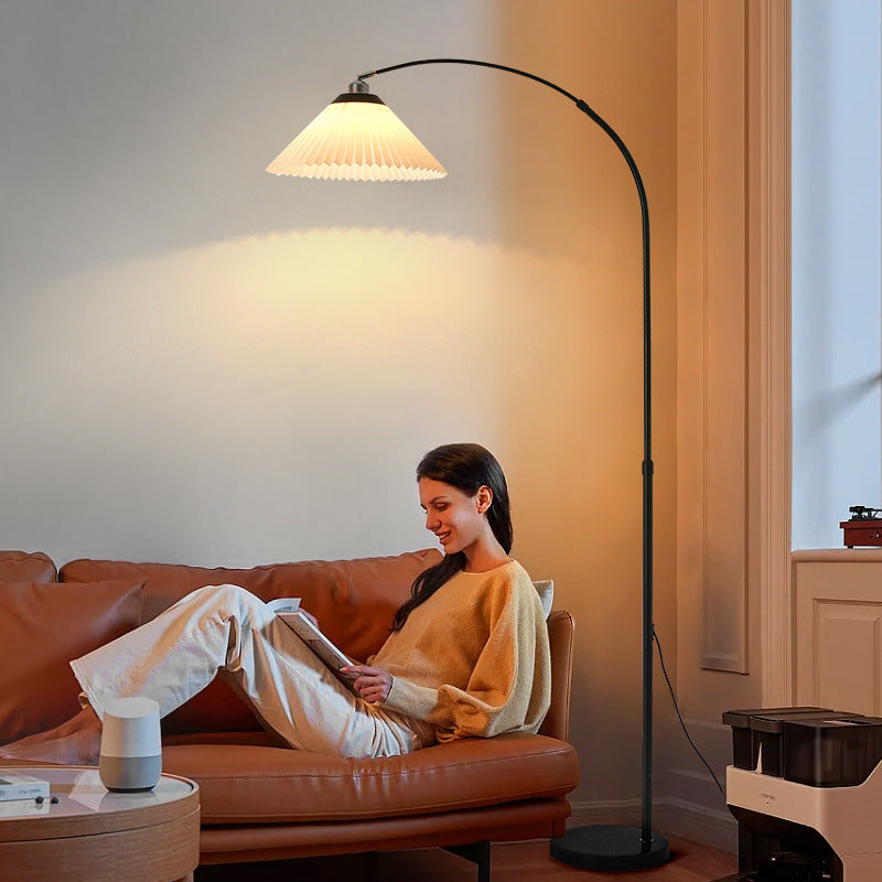 Zhongshan floor lamp ins wind living room living room fishing lamp sofa wall corner lamp study bedroom eye protection floor lamp