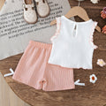 new product girl fashion style socialite pure colorprinting vest + casual shortssuit