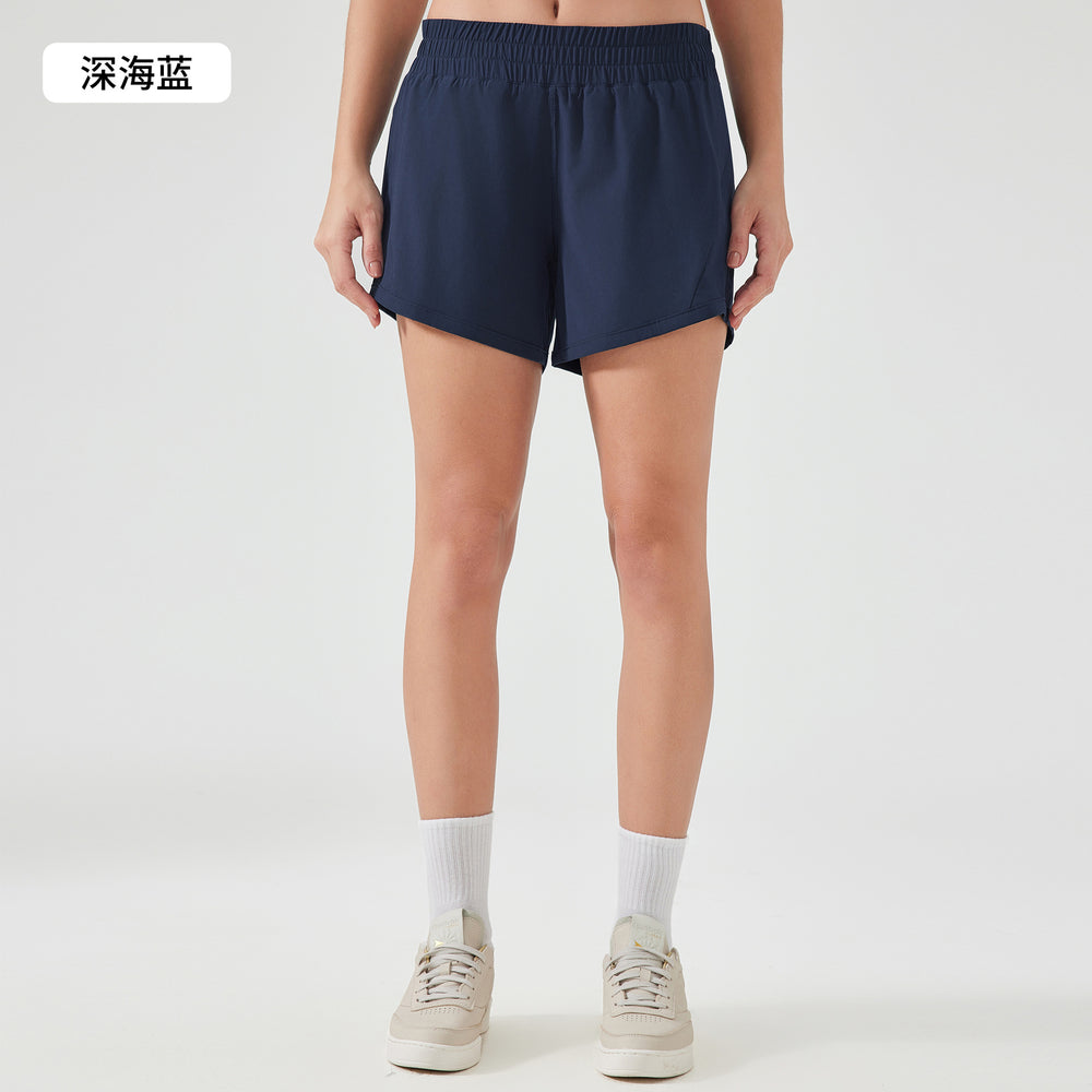 Summer new ice silk quick-dry sports shorts women's loose breathable yoga pants outdoor running fitness shorts d25003