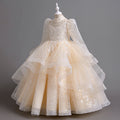 kids catwalk performance dress new arrival children's clothing girl spring and summer dress evening dress princess skirt tutu skirt
