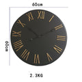 New retro roman numeral silent wall clock - quartz clock for living room, bedroom, home decor, and stylish wall mount