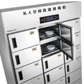 Bangxiang commercial separated plaid disinfection cabinet multi-compartment independent sterilization machine army stainless steel dinner plate disinfection cupboard