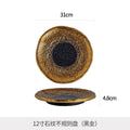 Minimalist chic: high-end, light luxury steak plate for home dining - unique ceramic serving dish for desserts and pastries