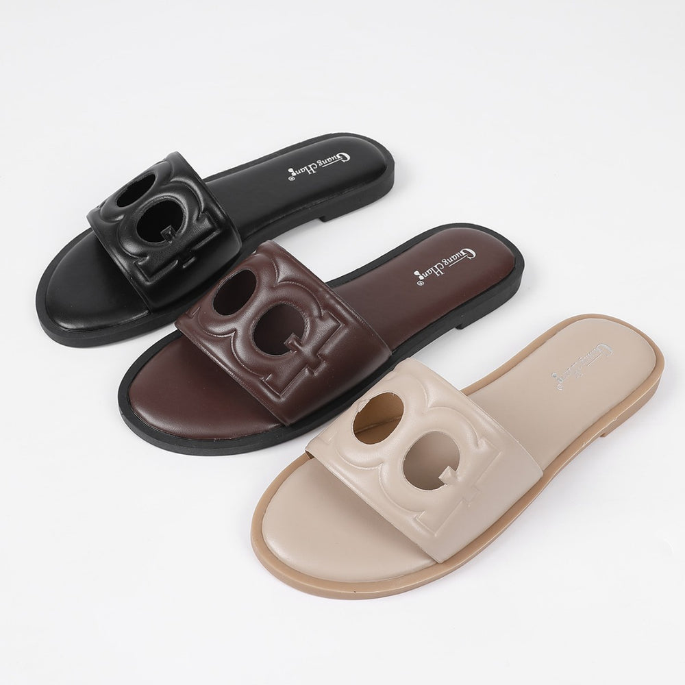 export plus size new summer outerwear fashion flat slippers one-piece beach sandals travel flat bottom women
