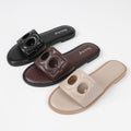 export plus size new summer outerwear fashion flat slippers one-piece beach sandals travel flat bottom women