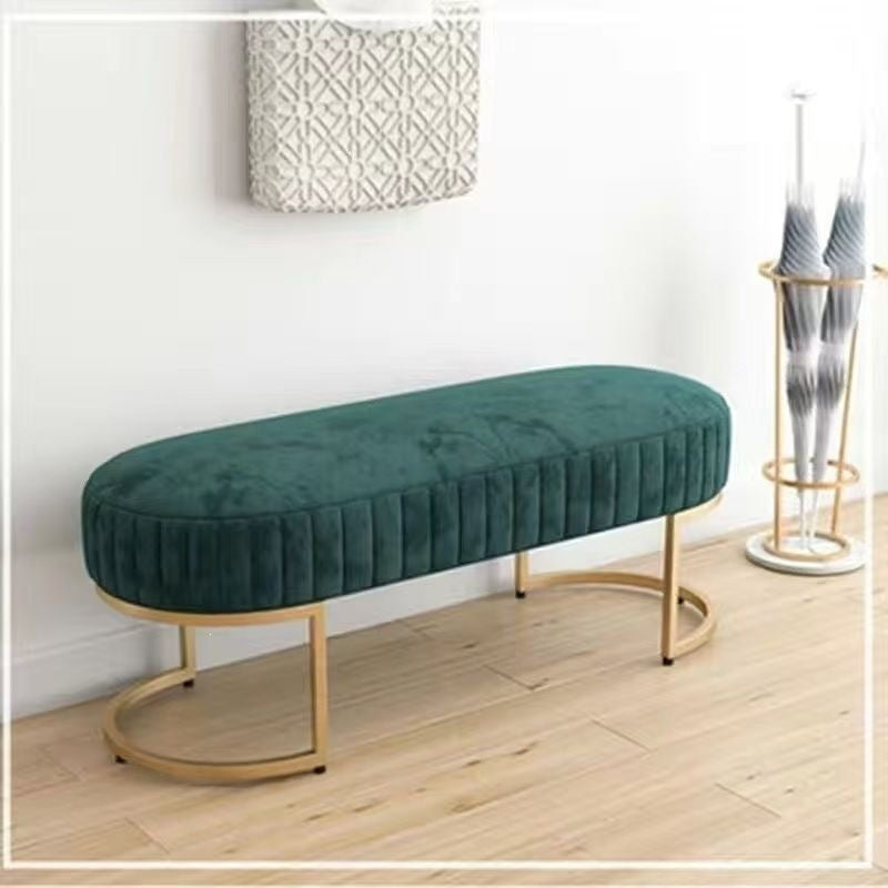 Clothing store shoe trying stool, fitting room, shopping mall rest stool, shoe changing stool, long bed end stool, for home doorway bench