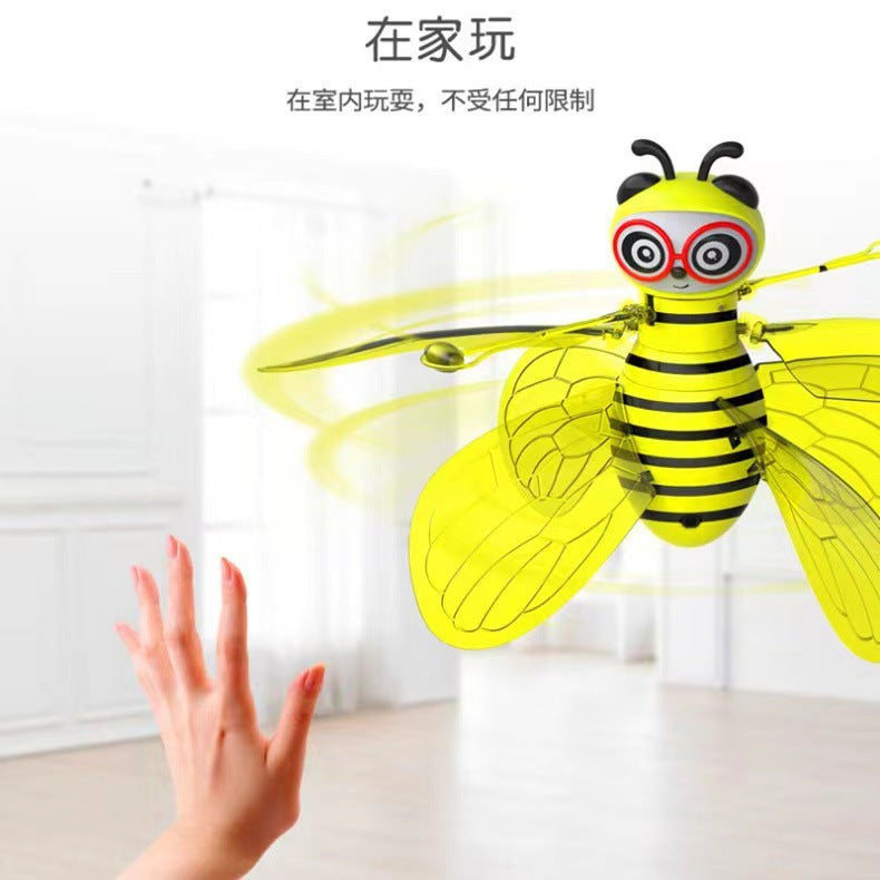 Hot selling feitian doll little bee sensor aircraft new and unique toys rechargeable smart suspension factory direct sales