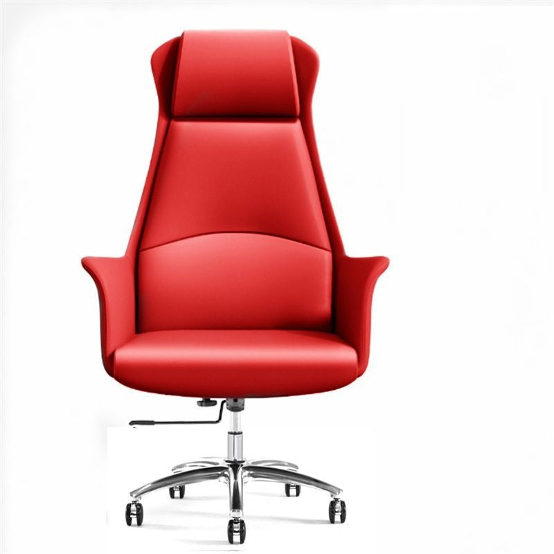 Casual chair, comfortable ergonomic chair, conference computer chair, business leather chair, office chair, live broadcast, home study, no