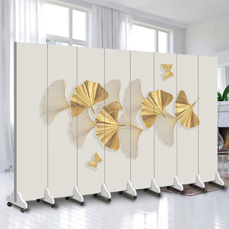 Cream style screen partition simple modern living room entrance folding mobile blocking bedroom simple folding screen