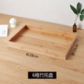 Bamboo and wood tray sets - available in sets of two, four, or six - japanese-style home use cups and plates, rectangular fruit platters, hotel and restaurant bbq dishes