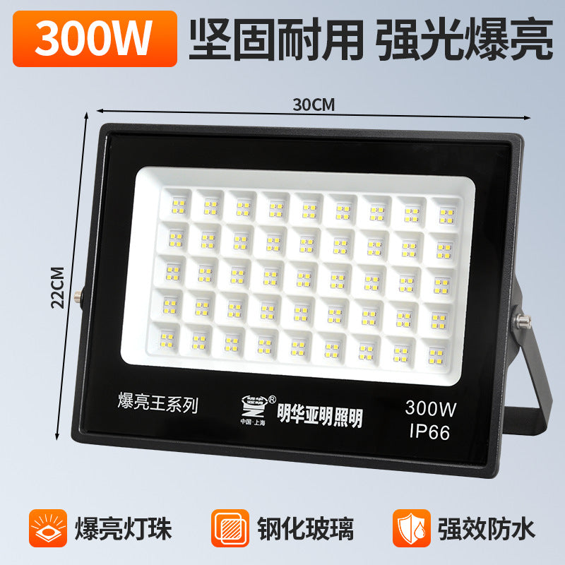 Yaming LED Outdoor Lighting Garden Exploration Street Light Engineering Industrial Workshop Factory Flood Light Spotlight Strong Light