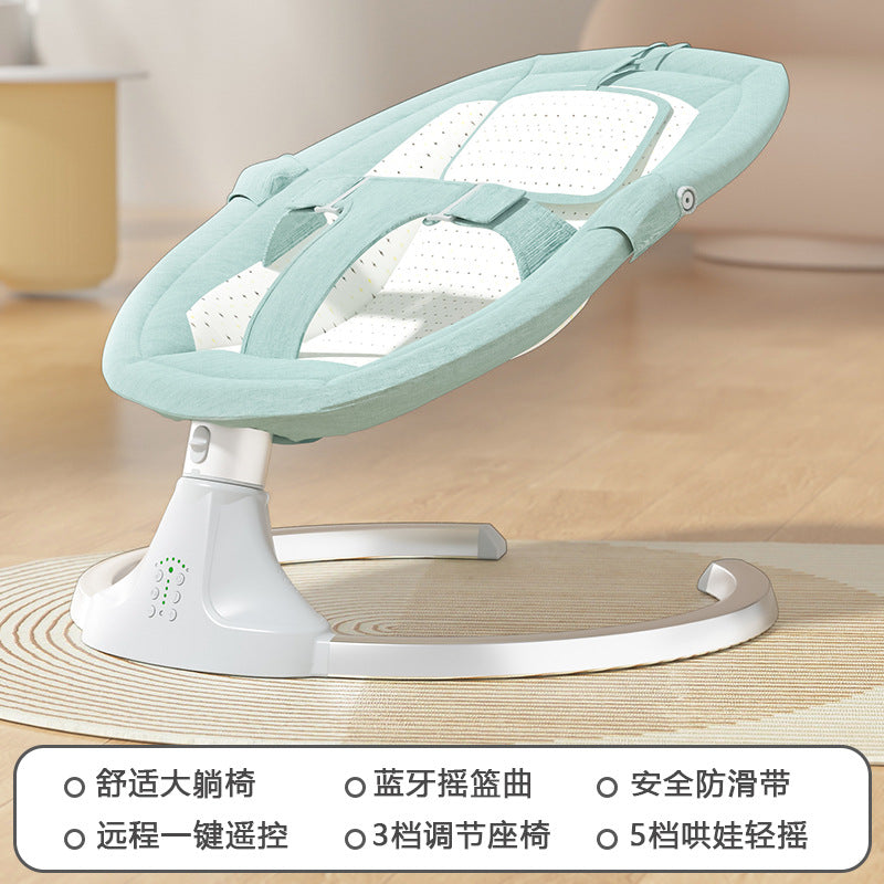Baby electric rocking chair baby coaxing artifact newborn baby coaxing cradle bed with baby sleeping soothing chair recliner