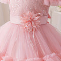 Exportgirl evening dress one shoulder performance princess dress one year old birthday party dress girl dress