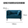 Italian accessible luxury business office sofa scandinavian small apartment first layer cowhide sofa casual area reception modular sofa
