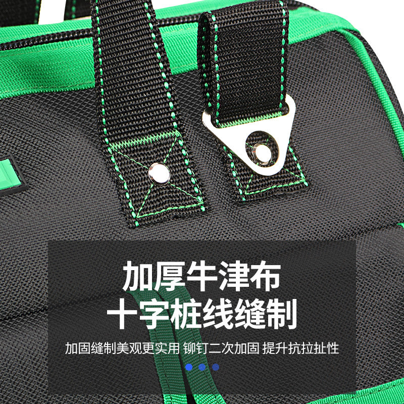 Multifunctional Hardware Toolbox Waterproof Thickened Oxford Cloth Storage Box Crossbody One Shoulder Handheld Toolkit Hardware Bag