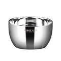 Thickened stainless steel double-layer soup bowl - heat-resistant & insulated stainless steel tableware - kitchen utensils in stock