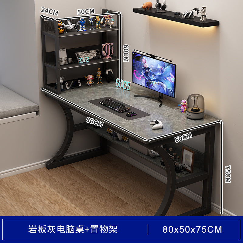 Bedroom study desk computer desk desktop gaming desk home office desk with storage shelf simple desk