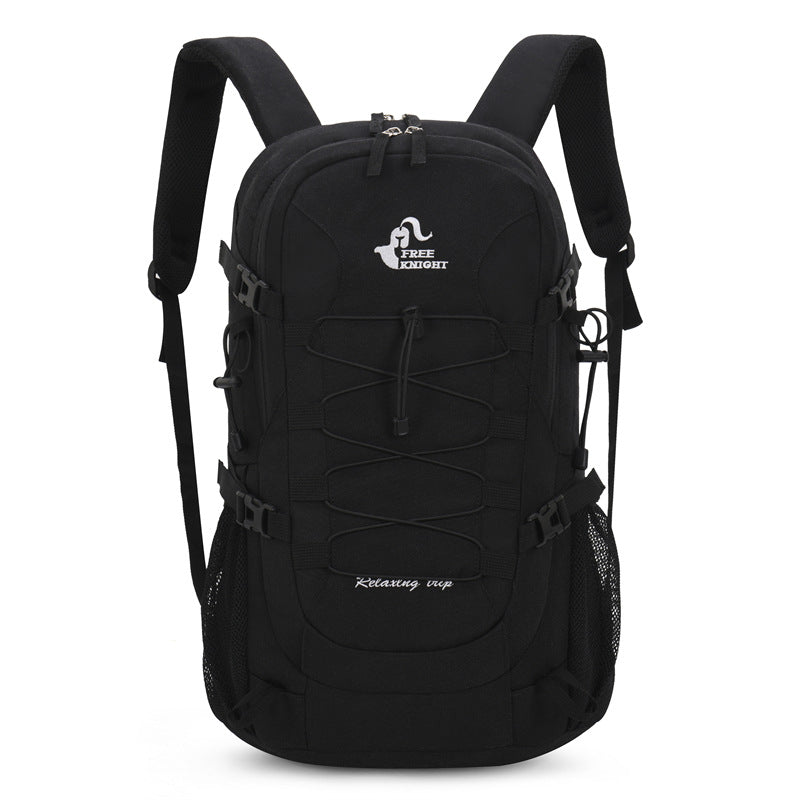 Cross-border mountaineering bag 40L waterproof Oxford cloth mountaineering bag, men's and women's outdoor sports backpack with rain cover