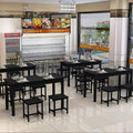 Dining table and chair combination snack bar restaurant fast food restaurant casual breakfast shop rectangular restaurant noodle shop dining table