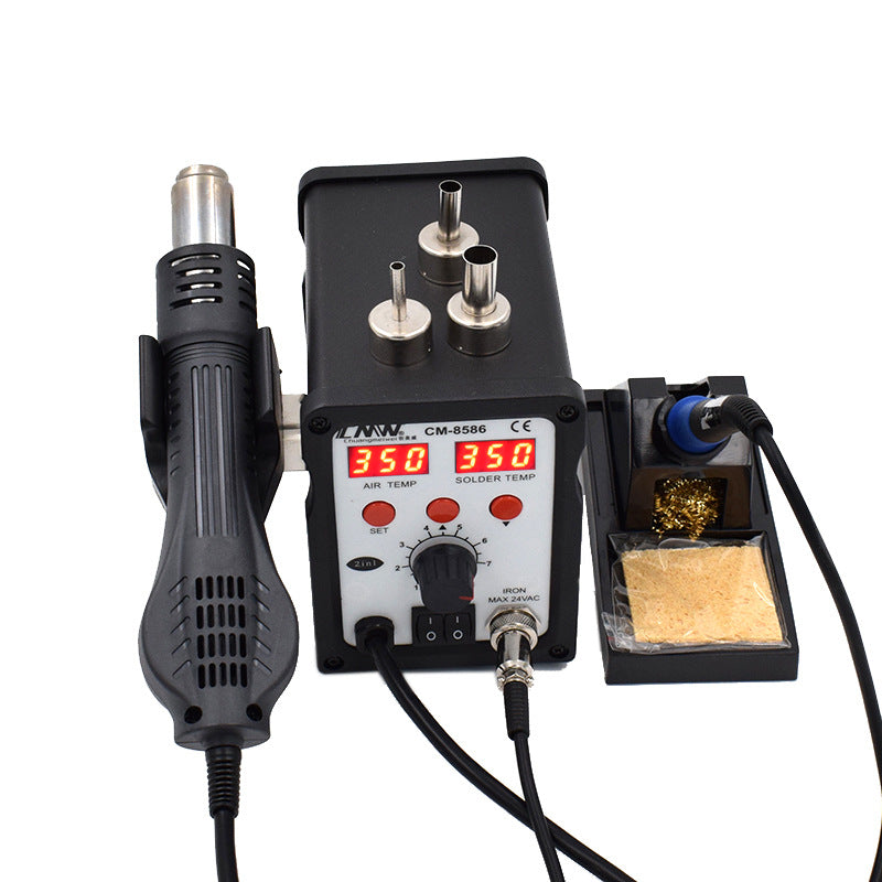 Chuangmeiwei 8586 lead-free constant temperature welding table dual-purpose digital display electric soldering iron table mobile phone repair table