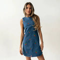 cross-border   fashion trend vest: versatile round neck sleeveless printed polka dot slim-fit sexy top