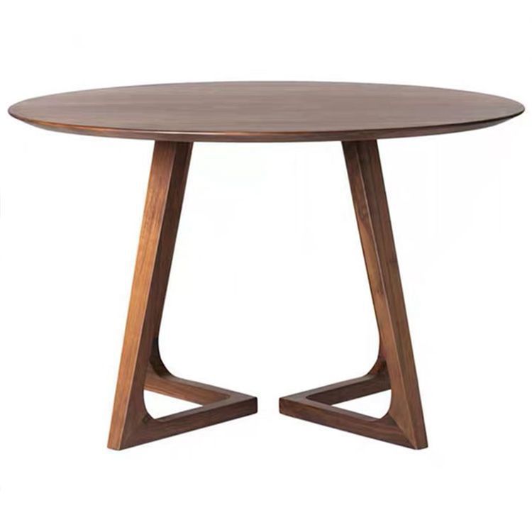 Scandinavian solid wood round table japanese style original solid wood casual modern book dining table and chair combination negotiation coffee round table b&b