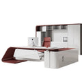 Saint li paint boss table fashion president table casual modern elegant executive table and chair combination light luxury office desk and chair