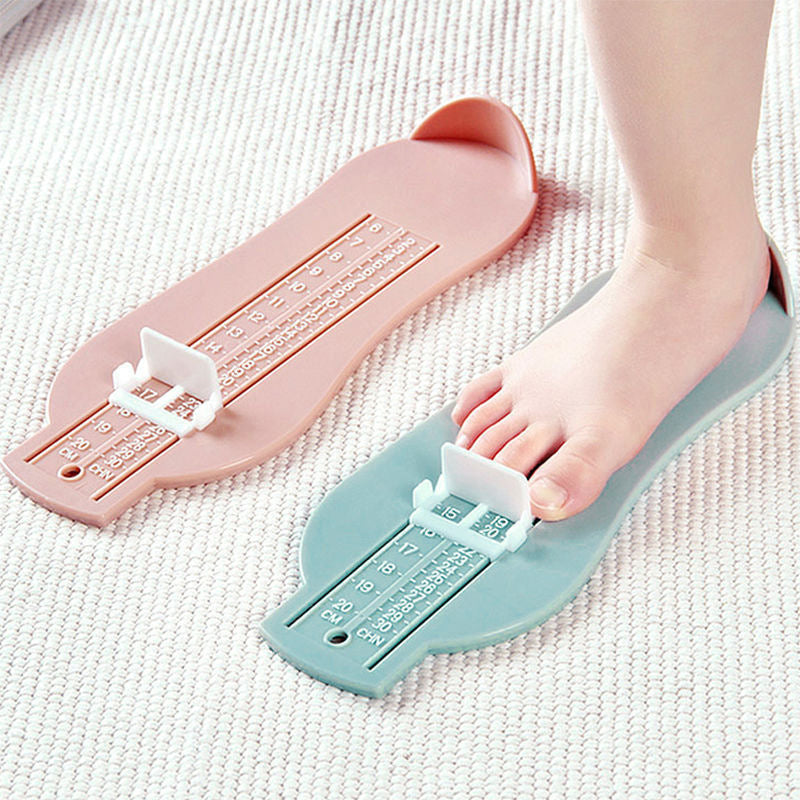 Newborn foot measuring device, baby foot length measurer, kids' shoe buying tool, baby home use protractor foot measuring device