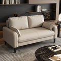 Small apartment sofa double three-person accessible luxury apartment rental room rest area reception clothing store b&b cat scratching leather wood