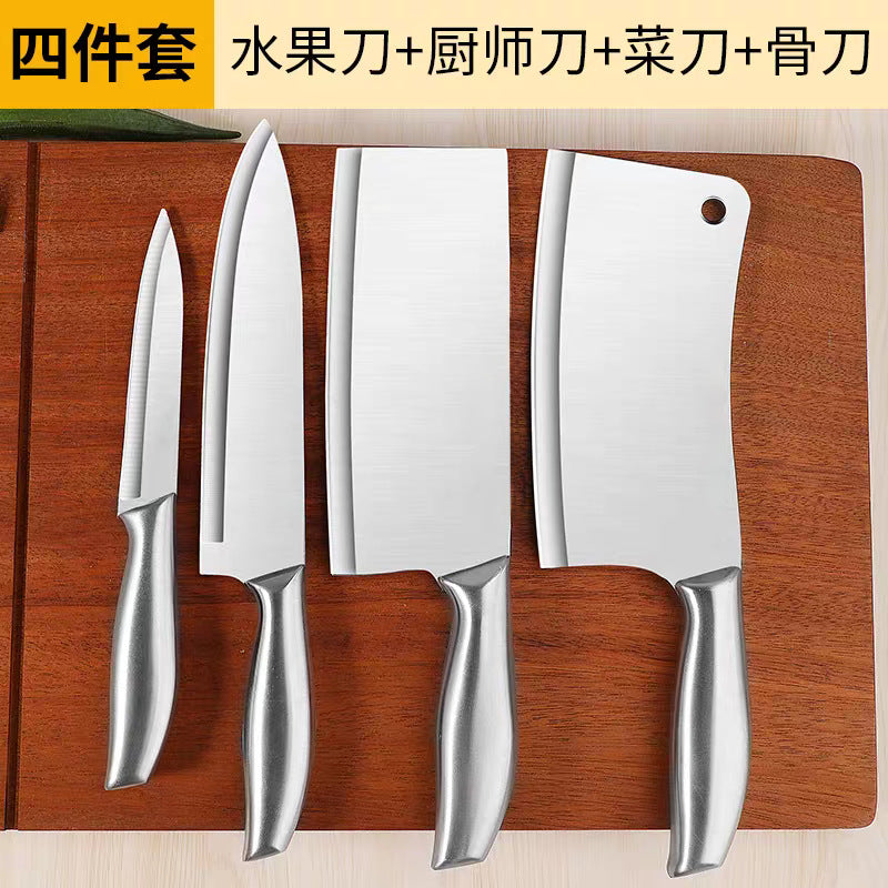 All stainless steel kitchen knife for home bone chopping knife slicing knife meat cutting knife chopping dual-purpose knife chef knife kitchen for home knife