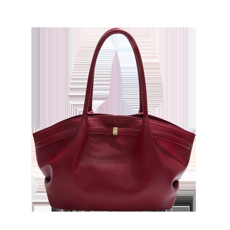 large-capacity tote bag for women 2025 autumn new arrivaltrendyeasiest for matchniche style shoulder bag classy texture armpit bag