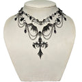 Halloween necklace wholesale cross-border jewelry dark cross angel heavy industry metal gothic style chain sweater chain