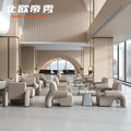 Accessible luxury reception negotiation table and chair negotiation table and chair combination office sofa commercial shop robot pistol sofa chair
