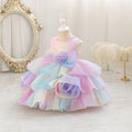 baby girl birthday first birthday princess dress gradient colorful skirt sleeveless girl dress european and american style in stock