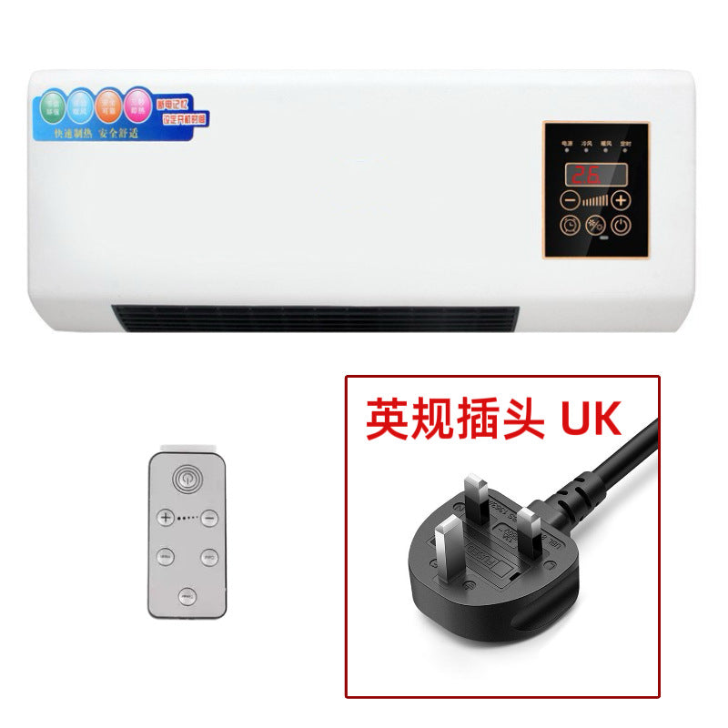 Wall-mounted fan heater electric heater for home wall-mounted desktop small bathroom bathroom heater cross-border in stock