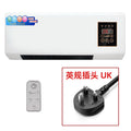 Wall-mounted air conditioner/heater with uk plug, white housing