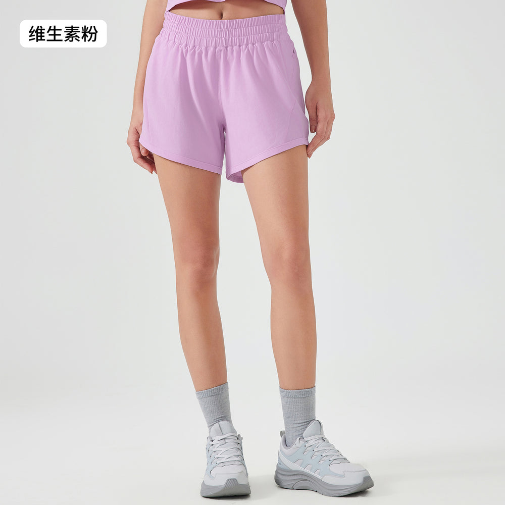 Summer new ice silk quick-dry sports shorts women's loose breathable yoga pants outdoor running fitness shorts d25003