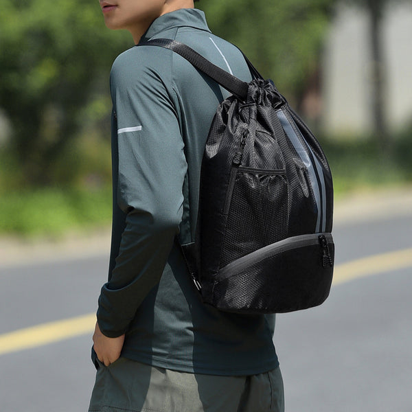 Outdoor Training Basketball Football Bag Sports Backpack Anti-splashing Drawstring Backpack Outdoor Sports Bag Backpack